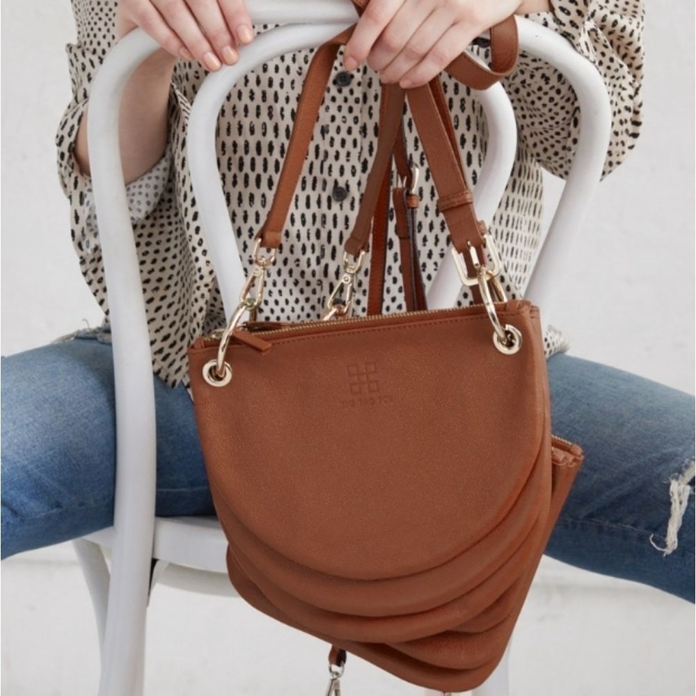 TIC TAC TOE-The Moon Bag in Whiskey